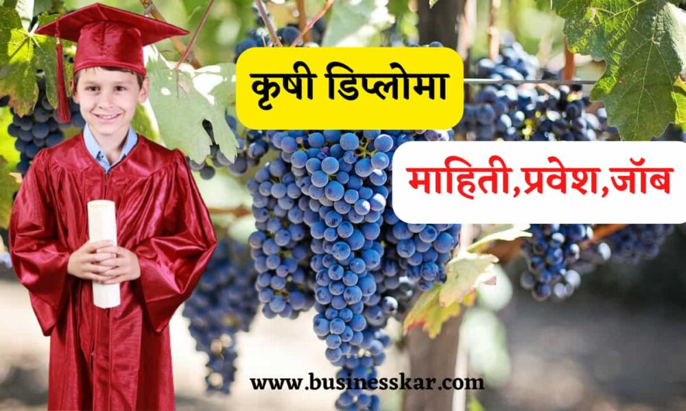 कृषी डिप्लोमा माहिती । Agriculture Diploma Information in Marathi, नोकरीची खास संधी
