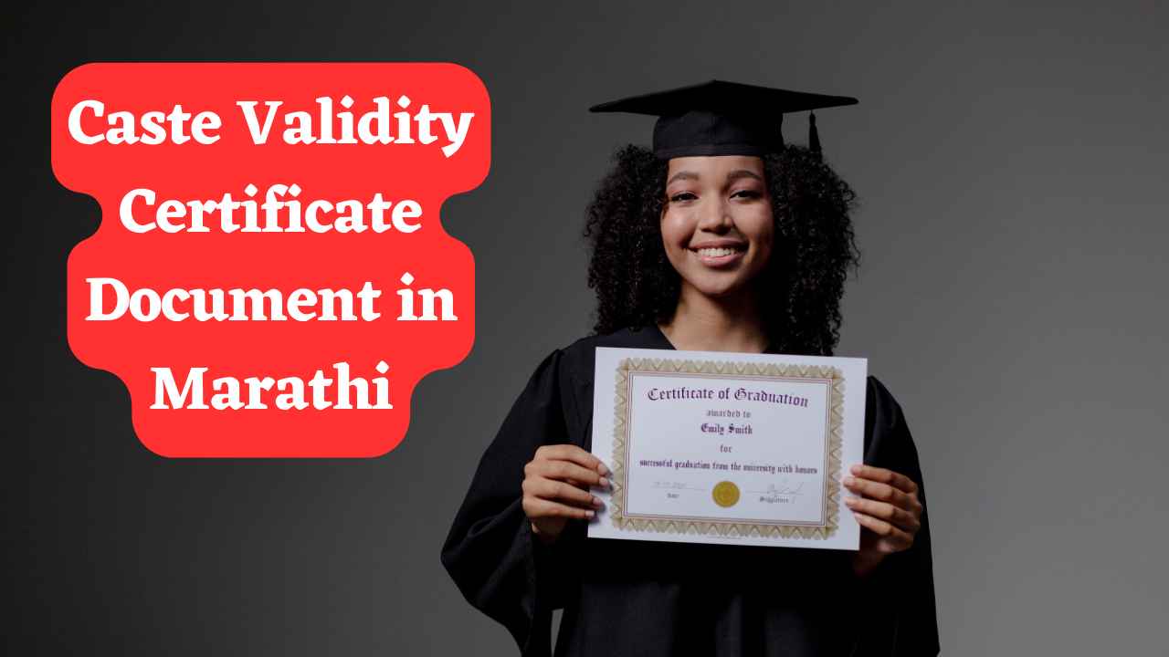 Caste Validity Certificate Document in Marathi